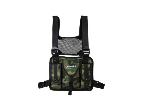 The New Functional Wind Vest Bag Hip-hop Men's and Women's Chest Bag